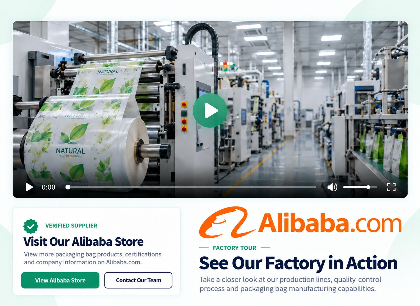 Factory tour and verified Alibaba supplier information